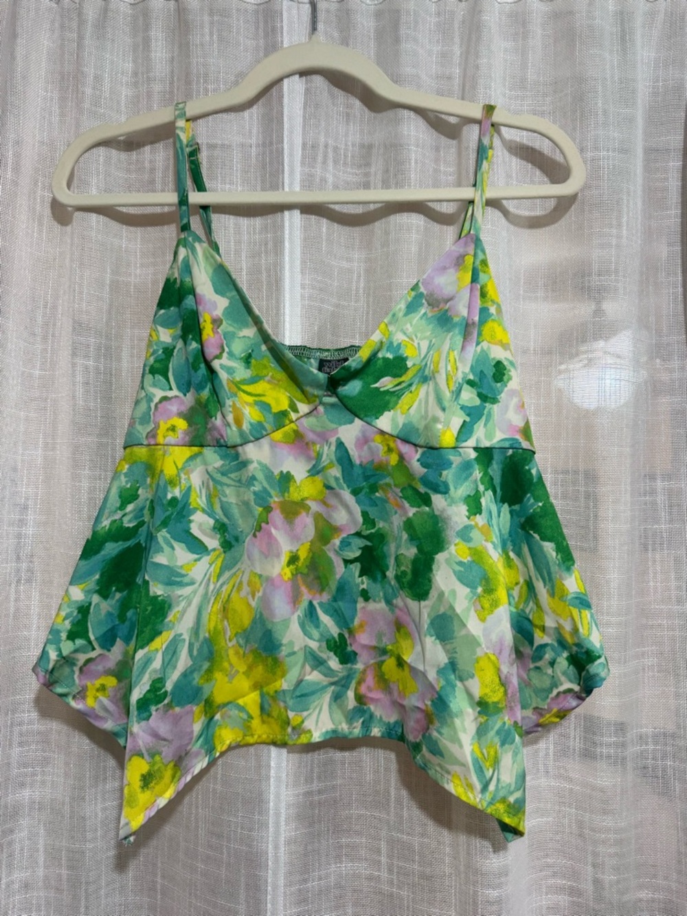 Wild Fable Floral Green & Yellow Tank
